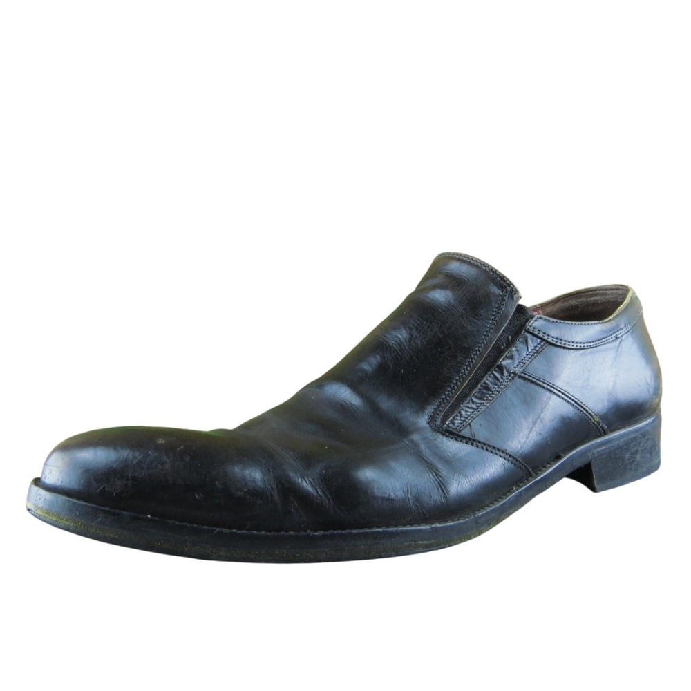 Kenneth Cole New York Italy Men‎ Loafer Shoes Black Leather Slip On Size 11 Med